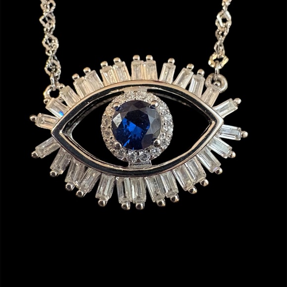 cote d’ argent Jewelry - Evil Eye Necklace and hinged bracelet set
